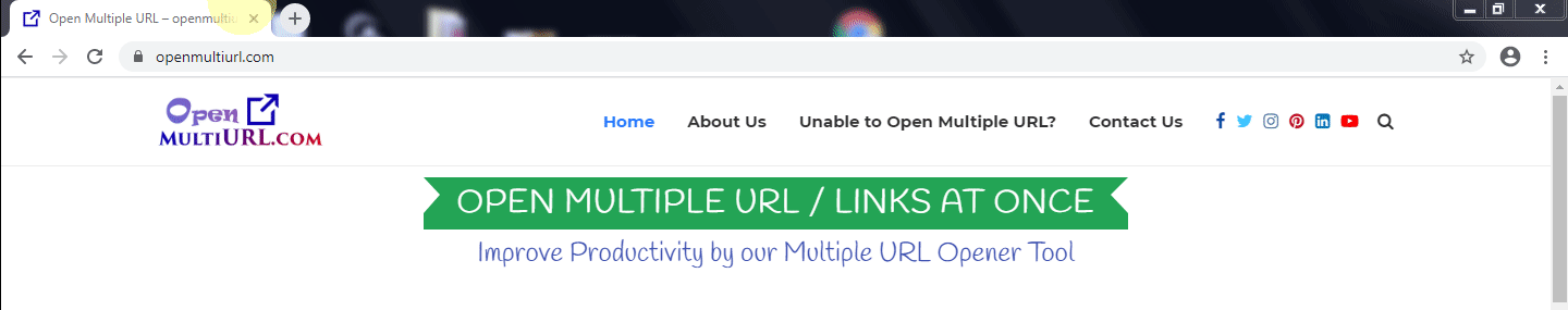 Allow Popup Multiple URL Opener